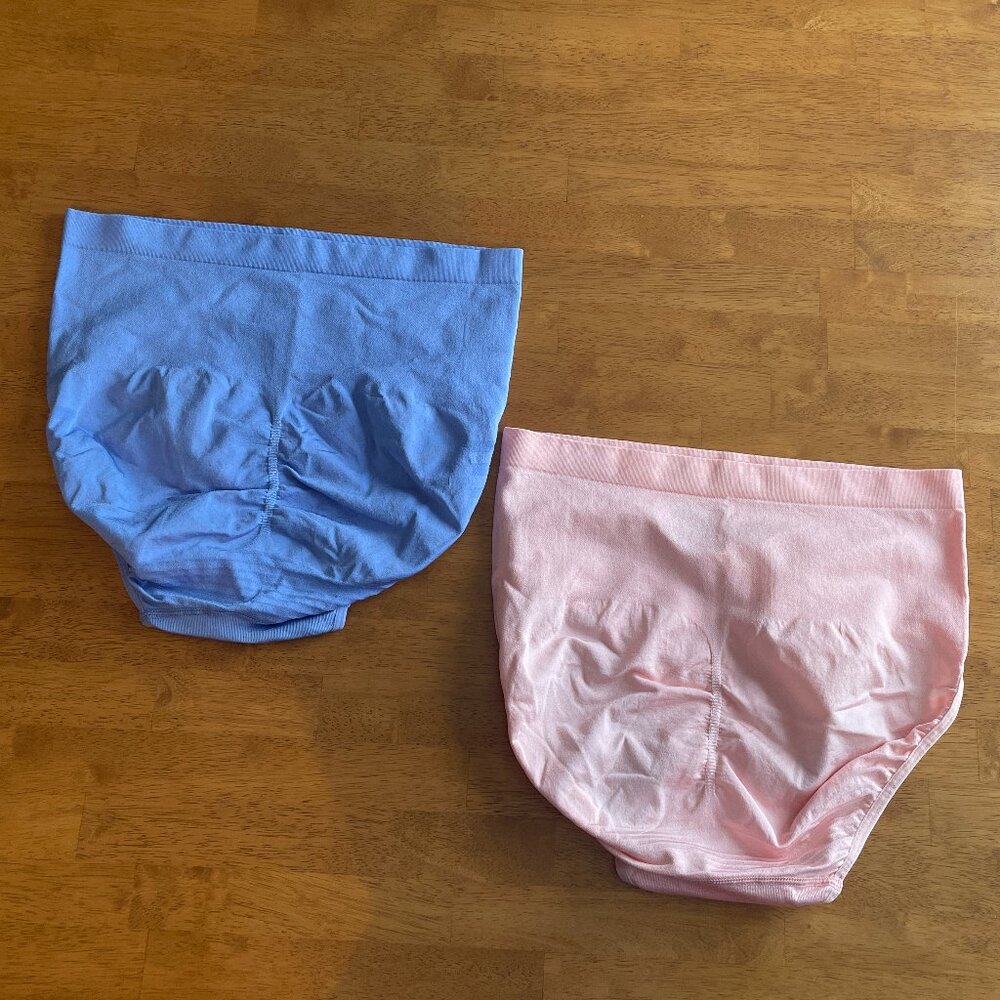 NWOT Set of 2 - Size 2XL Maidenform purple pink tummy control briefs - Picture 2 of 11